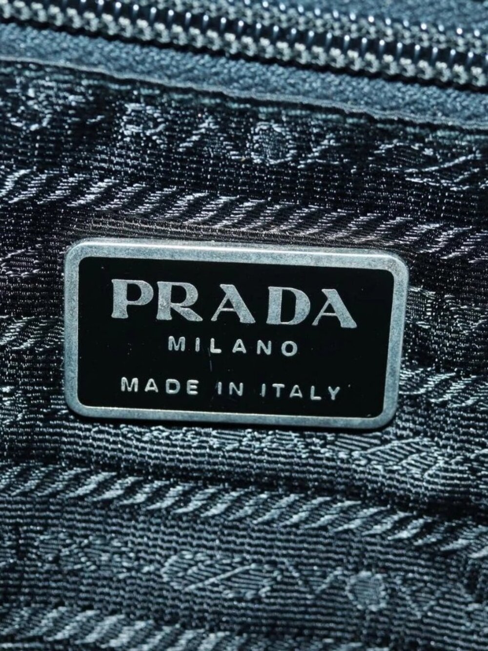 PRADA Backpack Nylon Black Silver Auth gh1538 - Picture 12 of 16